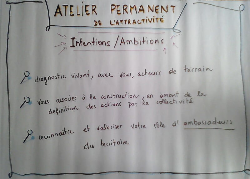Intentions et ambitions de l'Atelier Permanent de l'Attractivité